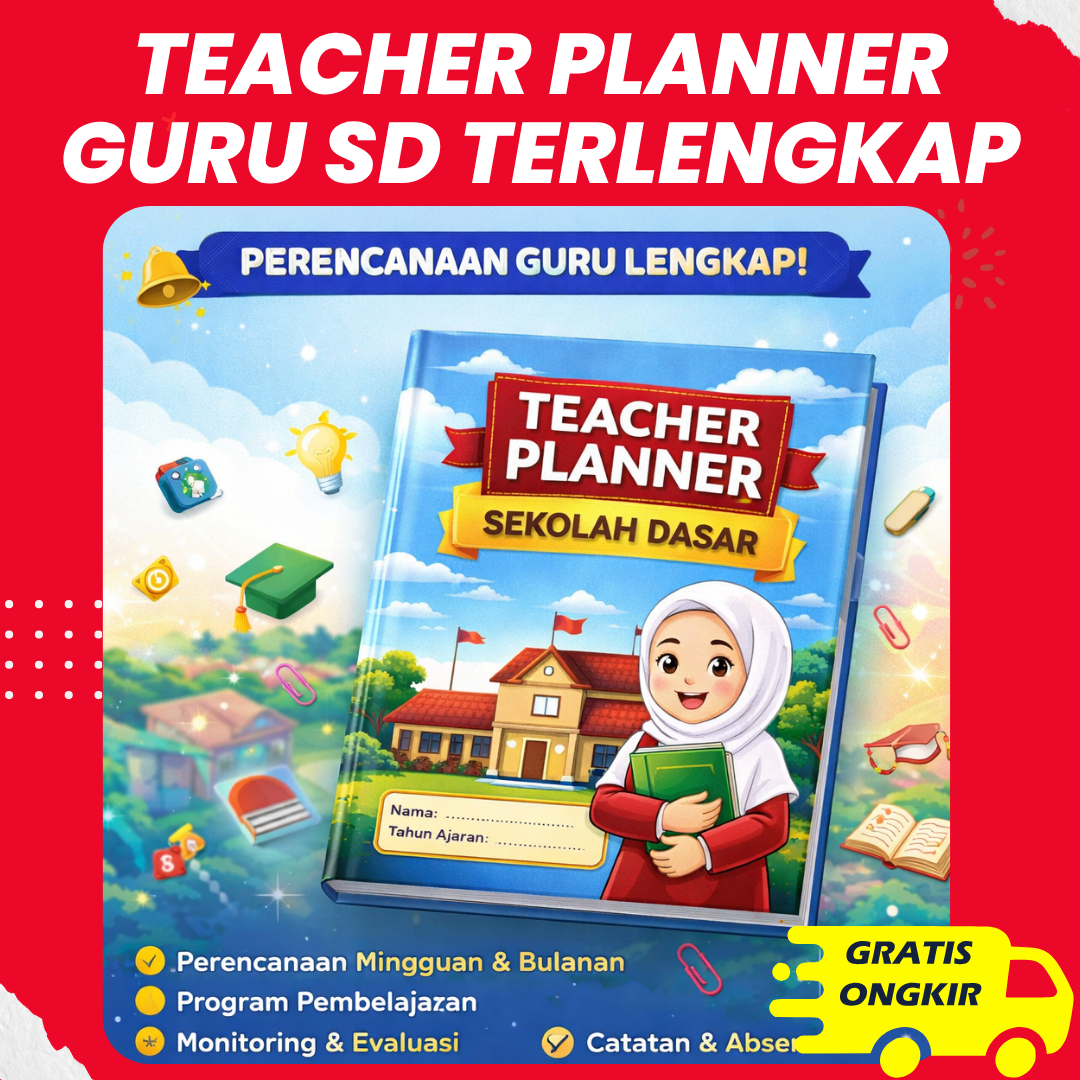 PROGRAM TEACHER PLANNER GURU KELAS SD | SIAP CETAK & PAKAI