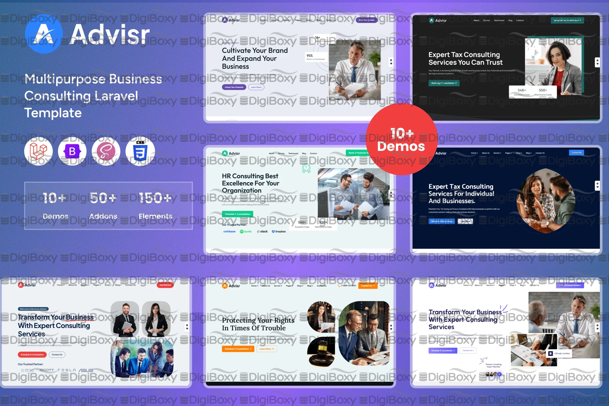Advisr Laravel Template Super Responsive | Siap Pakai