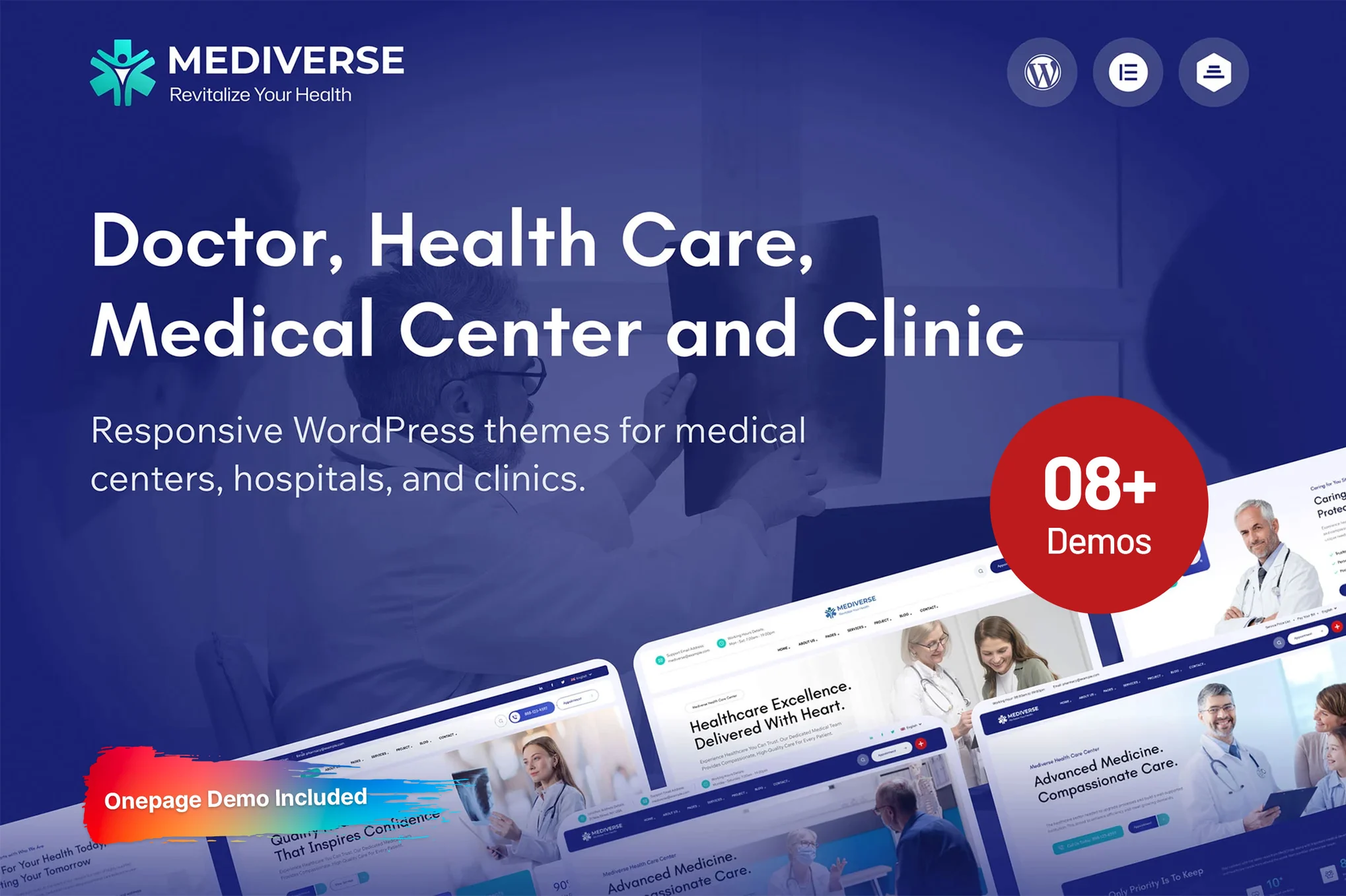 Mediverse - Tema Wordpress Portal Website Medis Klinik Dokter Premium Original
