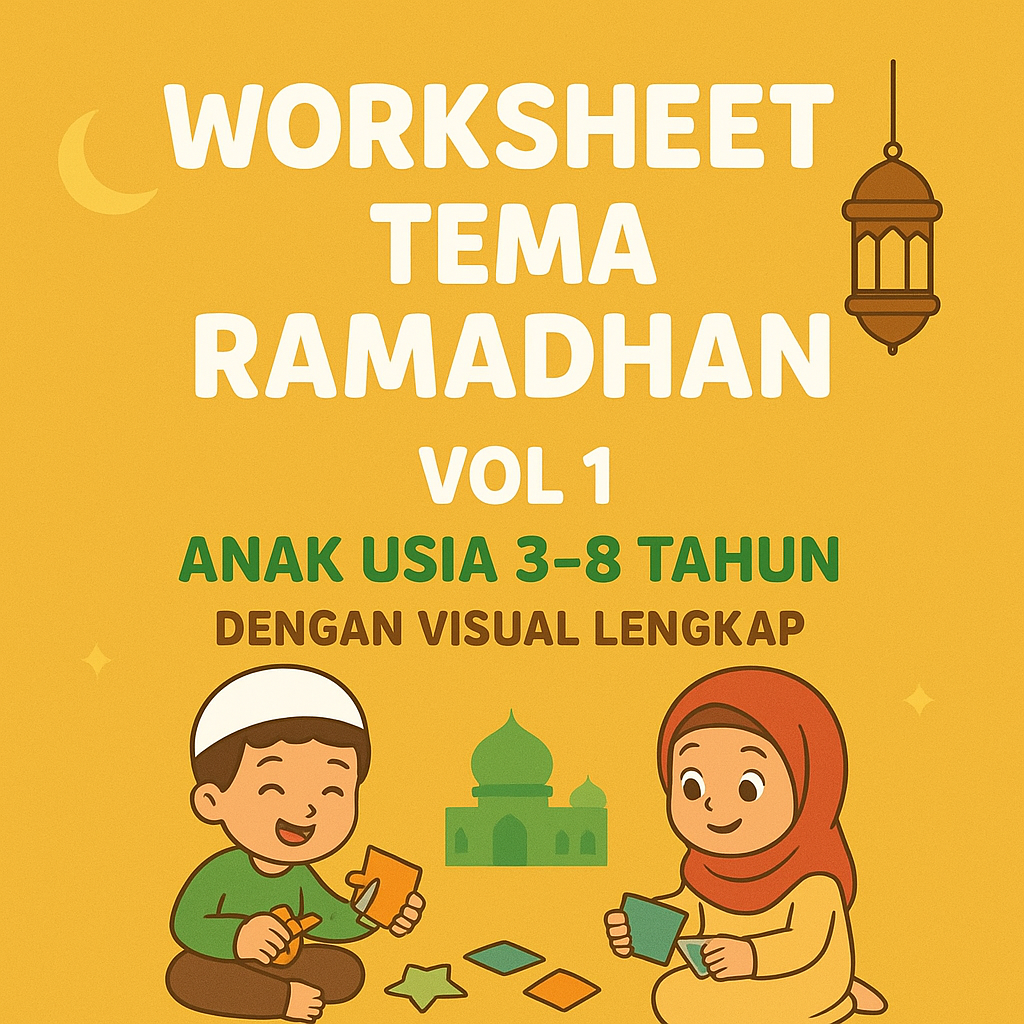Lembar Kerja Tema Ramadhan VOL 1 - Mainan Anak Usia Dini